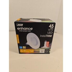 FEIT Electric Recessed Retrofit 4" LED 45W Instatrim Vivid Natural Light. 1 Pack
